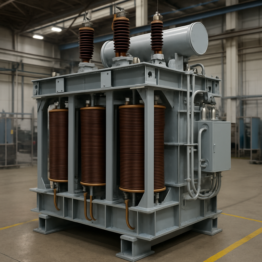 Transformador eléctrico industrial